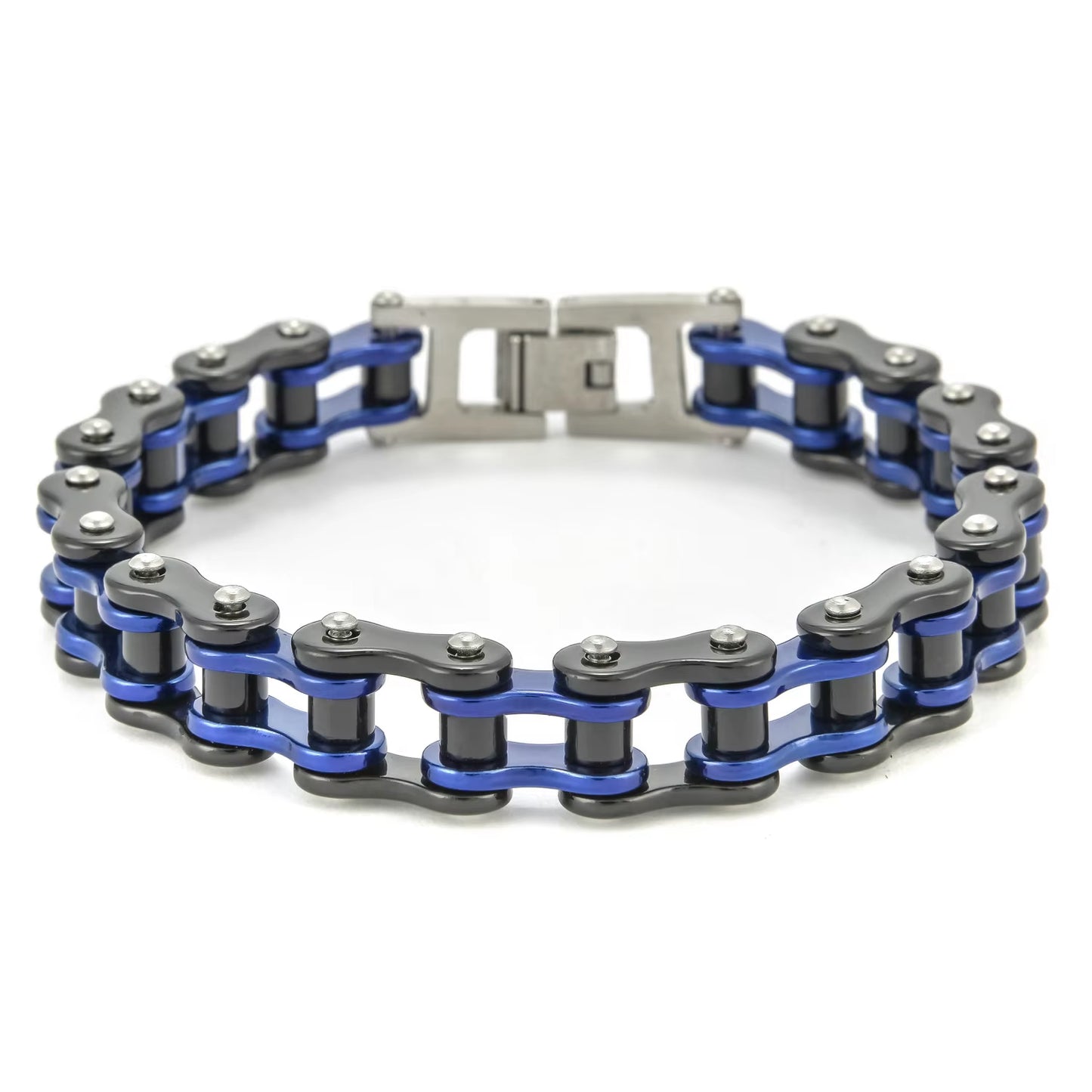 Stainless Steel Biker Chain Bracelet Mens Bracelet Link Chain Motorcycle Bicycle Style Bracelets Fashion Punk Bangles Jewelry