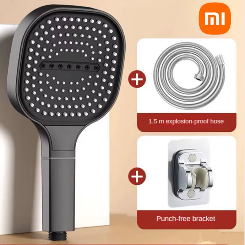 Xiaomi 13Cm Large Panel 3Modes Adjustable Home Shower Head High Pressure Massage Showerhead Filter Element Bathroom Accessories