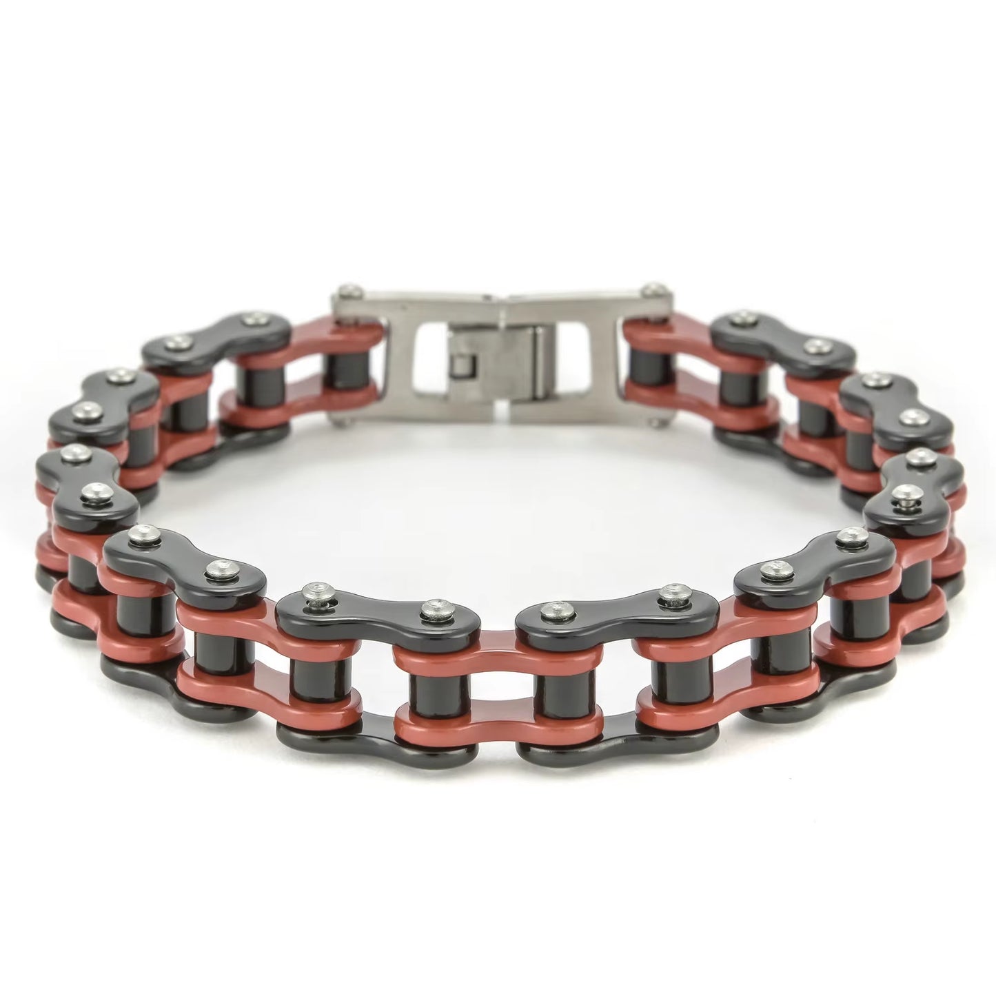 Stainless Steel Biker Chain Bracelet Mens Bracelet Link Chain Motorcycle Bicycle Style Bracelets Fashion Punk Bangles Jewelry