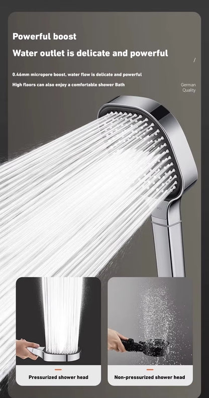 Xiaomi 13Cm Large Panel 3Modes Adjustable Home Shower Head High Pressure Massage Showerhead Filter Element Bathroom Accessories
