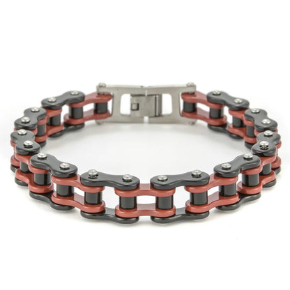 Stainless Steel Biker Chain Bracelet Mens Bracelet Link Chain Motorcycle Bicycle Style Bracelets Fashion Punk Bangles Jewelry